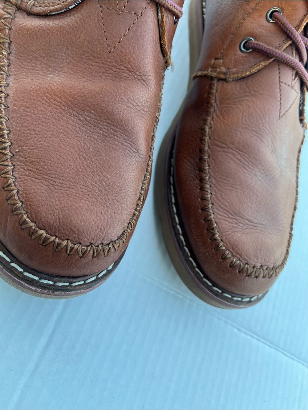 Toms Men Brown Leather Lace-Up Casual Boots Leather Boots Sz 11 - Picture 2 of 7